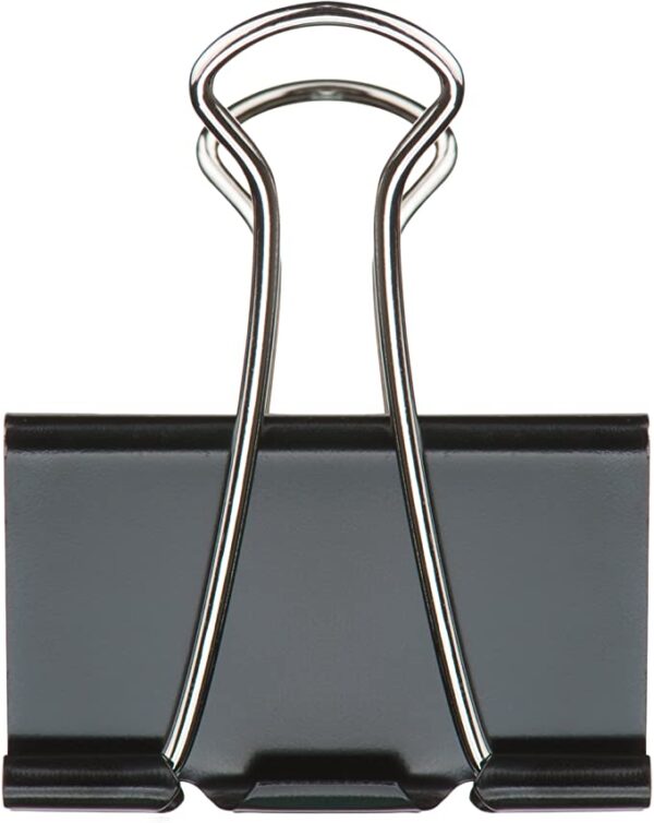 BUSINESS SOURCE - 36551 - 1 1/4" Binder Clips - 12 Pack