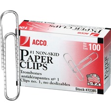 Non Skid Paperclips by Acco