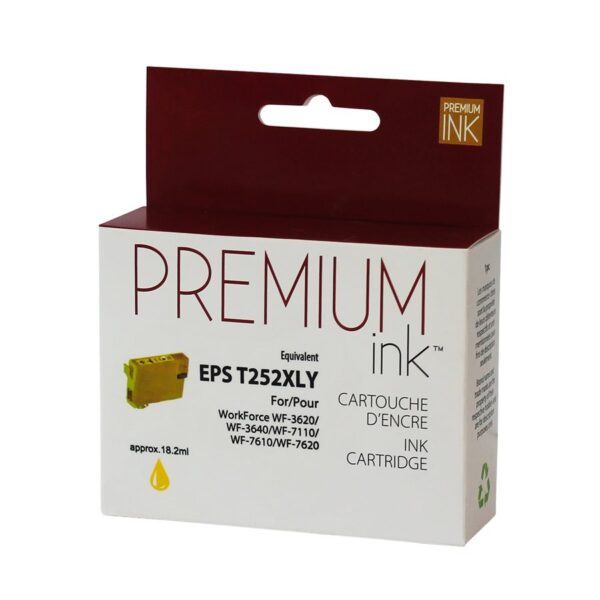Premium New Ink Replacement for  Epsons T252 XL (Yellow)