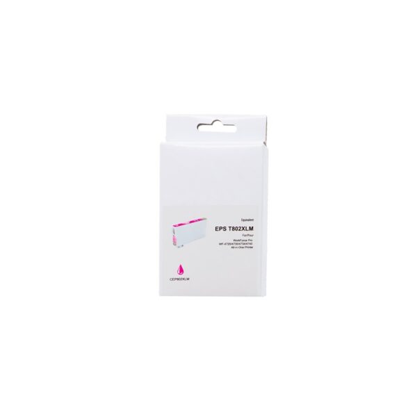 Premium New Ink/Toner Replacement for EPSON T802 XL (Magenta)