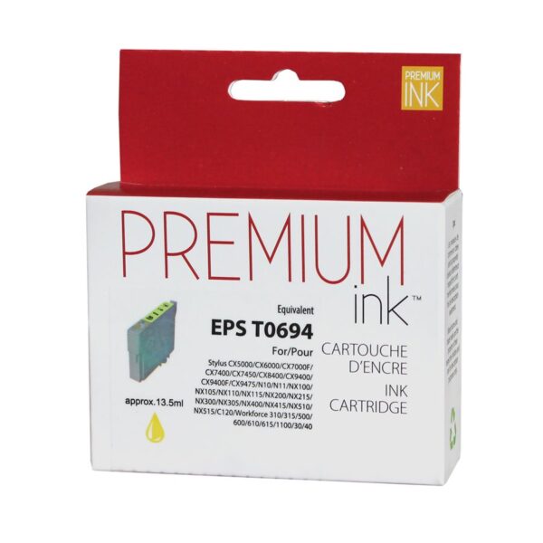 Premium New Ink/Toner Replacement for EPSON T0694 (Yellow)