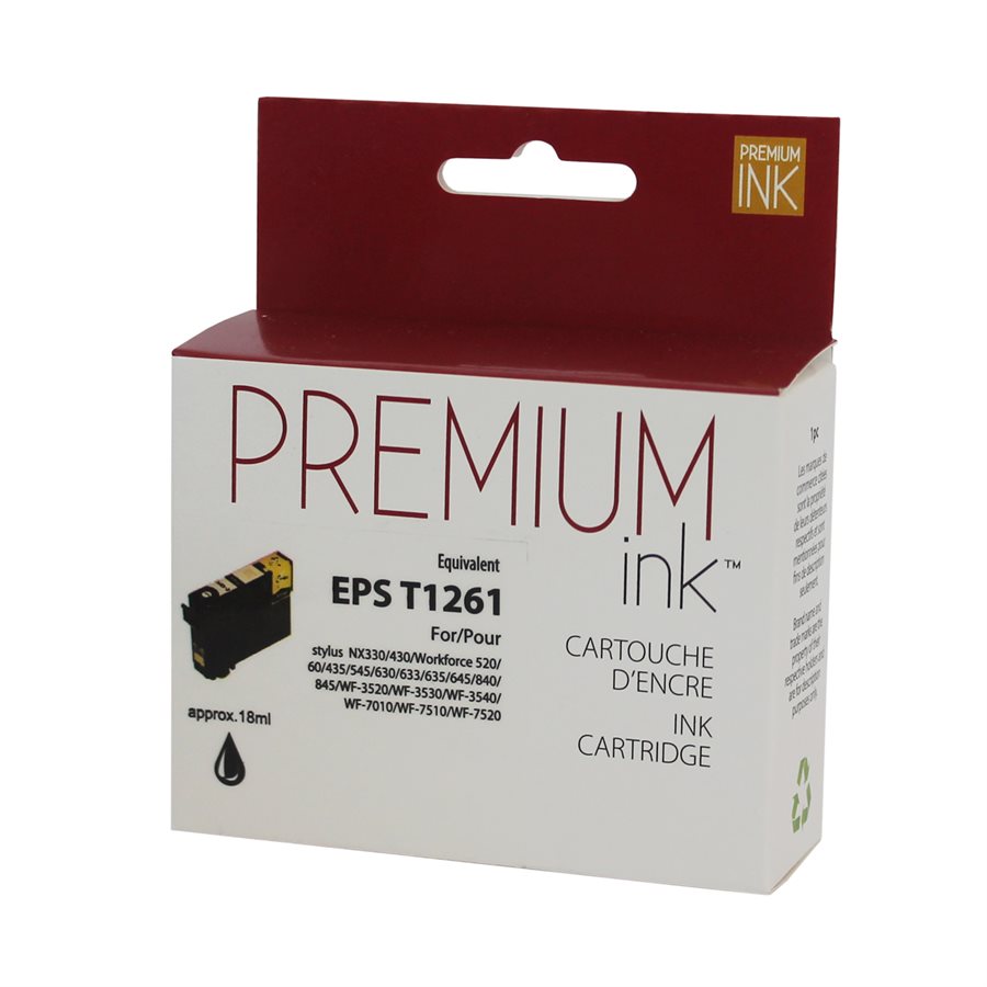 Premium New Ink/Toner Replacement for EPSON 1261 (Black)