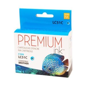Premium New Ink/Toner Replacement for BROTHER 51 XL (Cyan)