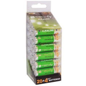 Techly AA super Alkaline Batteries 24 Pack