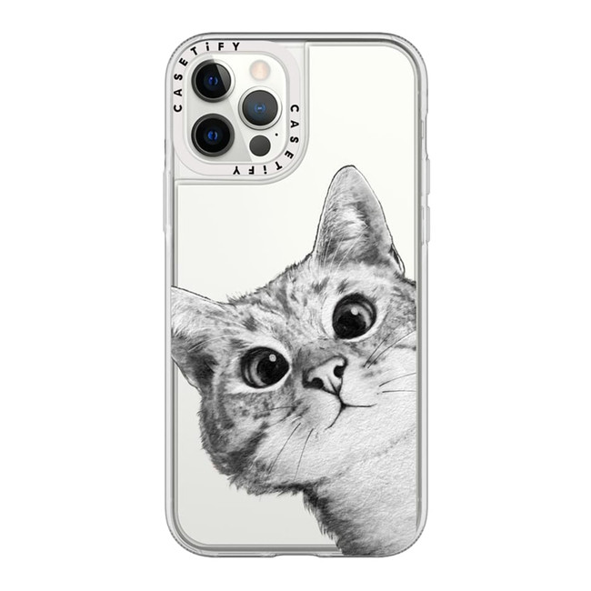 Casetify Grip Case iPhone 12/12 Pro Peekaboo Cat