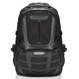Concept 2 Premium Travel Friendly Laptop Backpack 17.3 inch Black