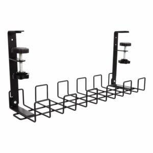 Helix Desk Cable Management Tray Black