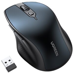 Ergonomic Contoured-Shape Design - Wireless Mouse (Blue) (EOL)