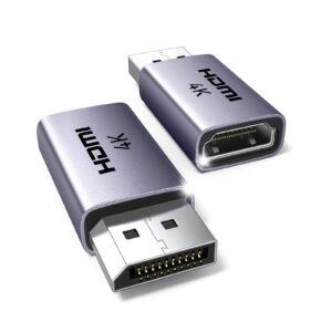 DP Male to HDMI Female 4K Adapter 2pcs